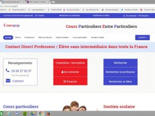 Cours particuliers à domicile ou à distance