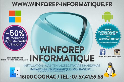 WinForep Informatique : Dépannage Informatique à Cognac