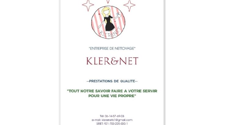 KLER&NET : Nettoyage de qualité