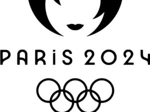 Sticker flamme JO PARIS 2024 vinyle ou patch thermocollant